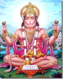 [Hanuman worshiping]