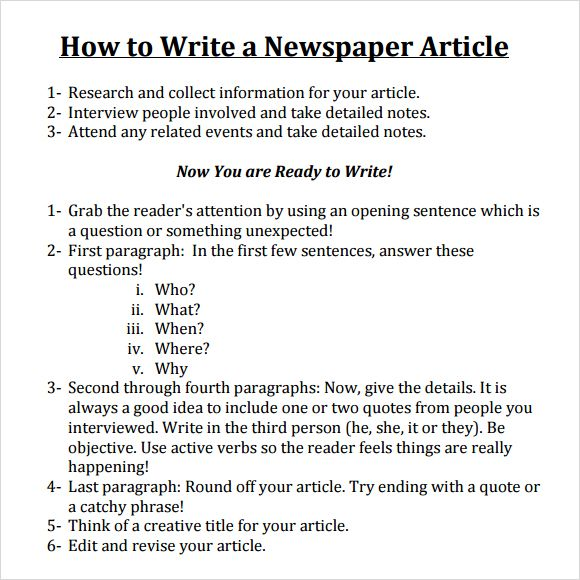 how to write an article c1