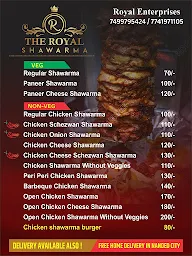 The Royal Shawarma menu 2