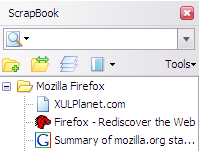 sổ lưu niệm firefox