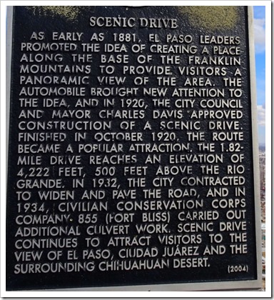 El Paso scenic drive