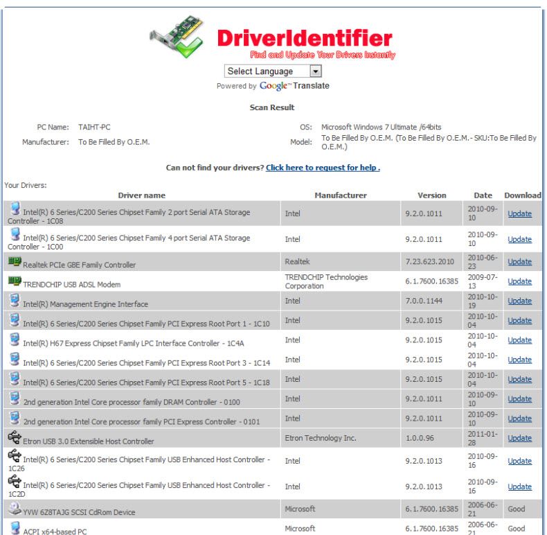 DriverIdentifier là một phần mềm miễn phí Driver-identifier-2