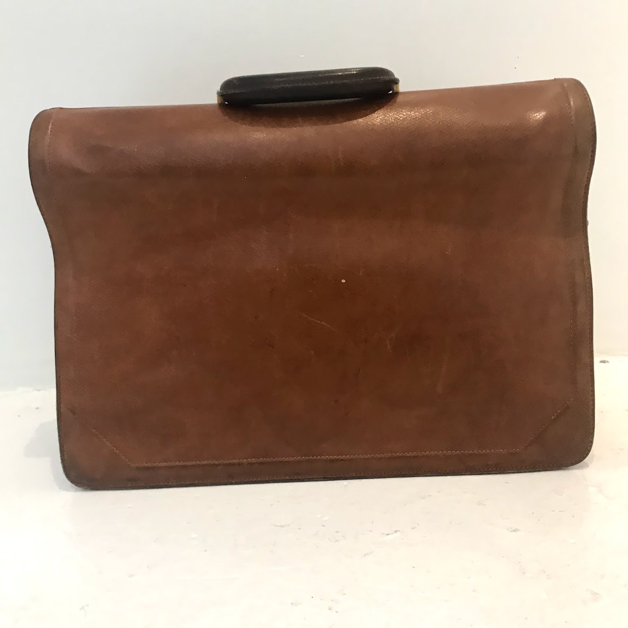 Longchamp Vintage Leather Briefcase