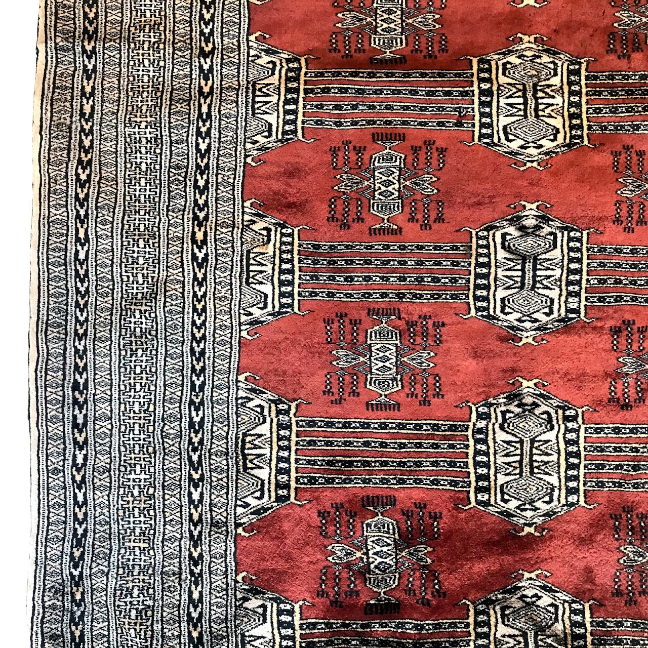 Wool and Silk Medallion Area Rug