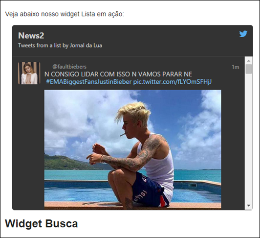 Crie widgets para o seu blog e mostre tudo o que rola no Twitter - Visual Dicas