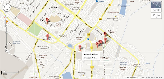 Ayurvedic College Bhubaneswar Area Map