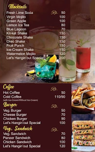 Let's Hangin Out Cafe menu 2