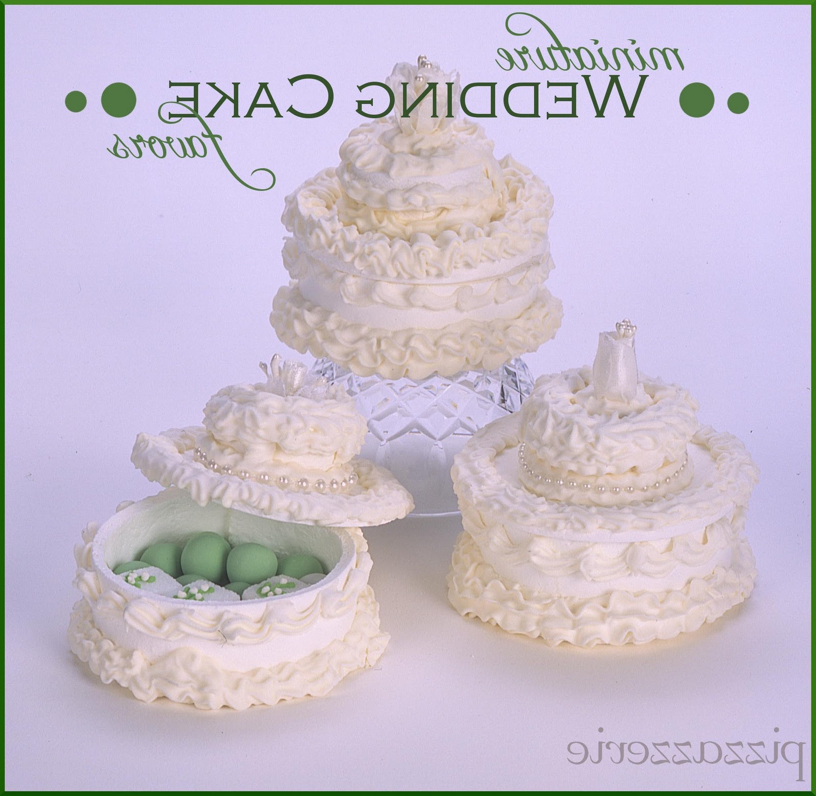 Miniature Wedding Cake Favor