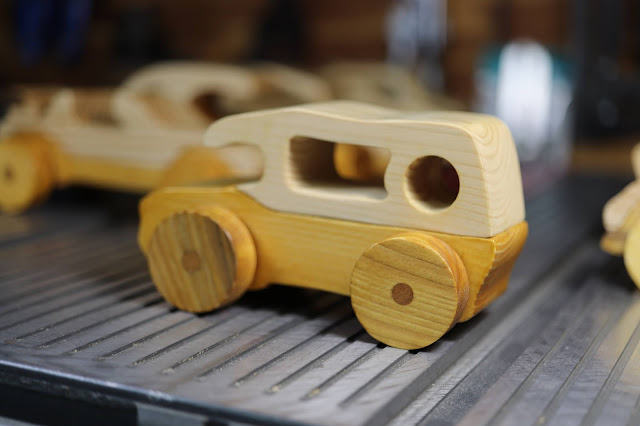 Handmade Wooden Toy Car Mini Van From The Speedy Wheels Series