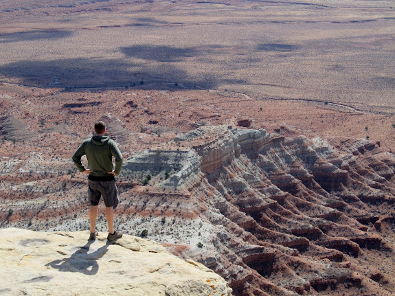 Chris checking out the view