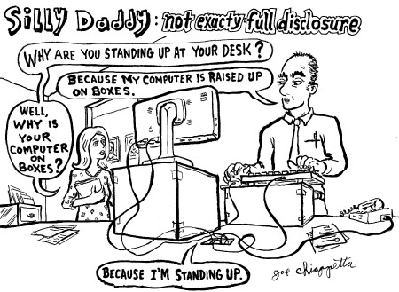 Not Exactly Full Disclosure - Silly Daddy comic by Chiappetta
