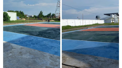 Masyarakat Apresiasi Pembangunan Lapangan Volley Ball dan Pagar Stadion Tentemak !