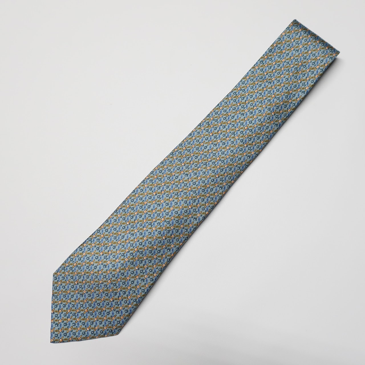 Hermès Sea-Foam Print Tie