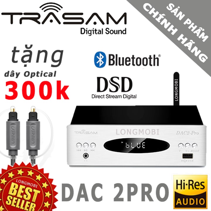 Dac 2 pro dac nghe nhac dsd bluetooth