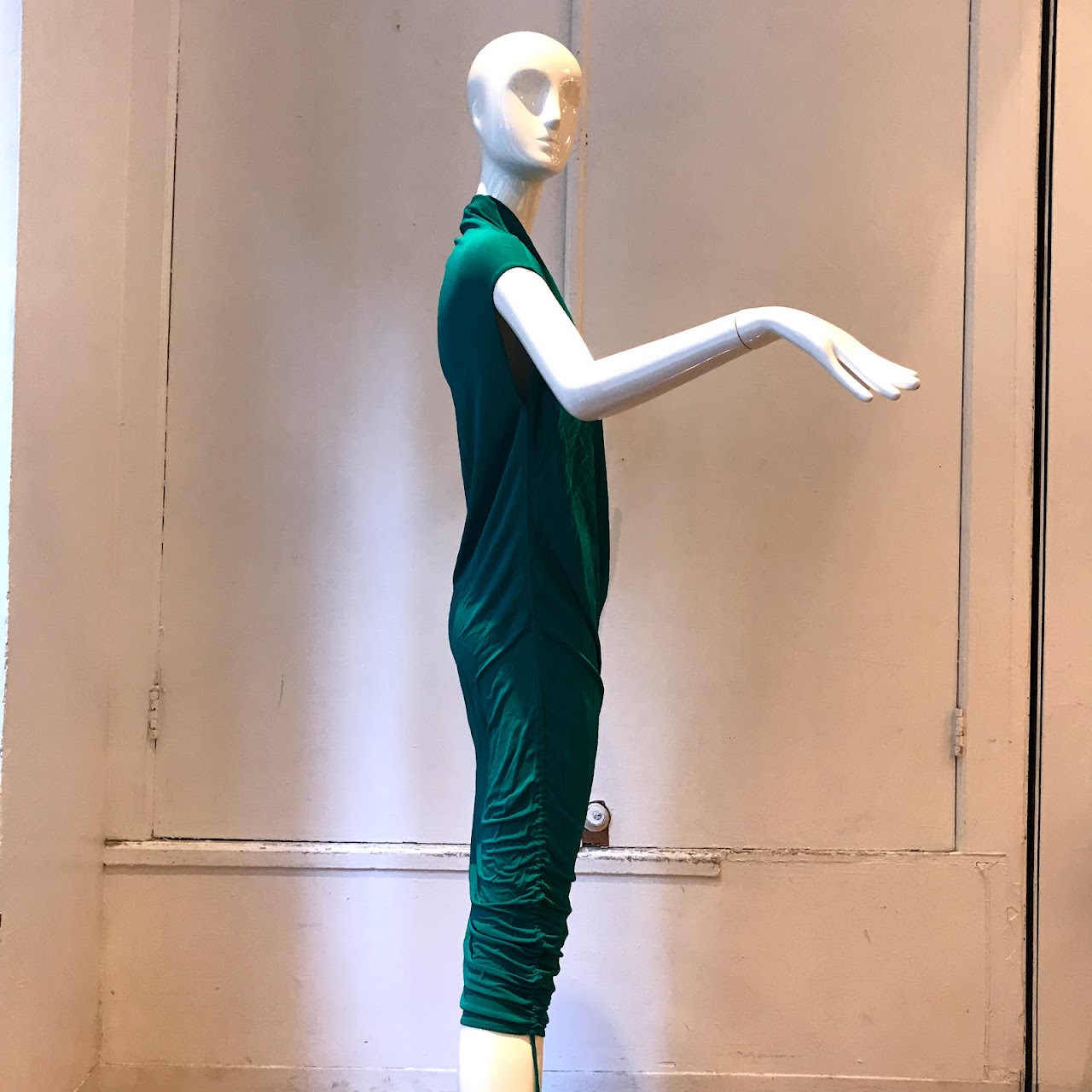 Lanvin  Teal Asymmetrical Dress