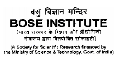 Microbiology Bose Institute RA Walk IN