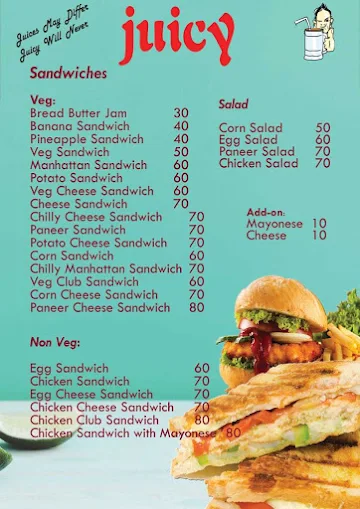 Juicy menu 