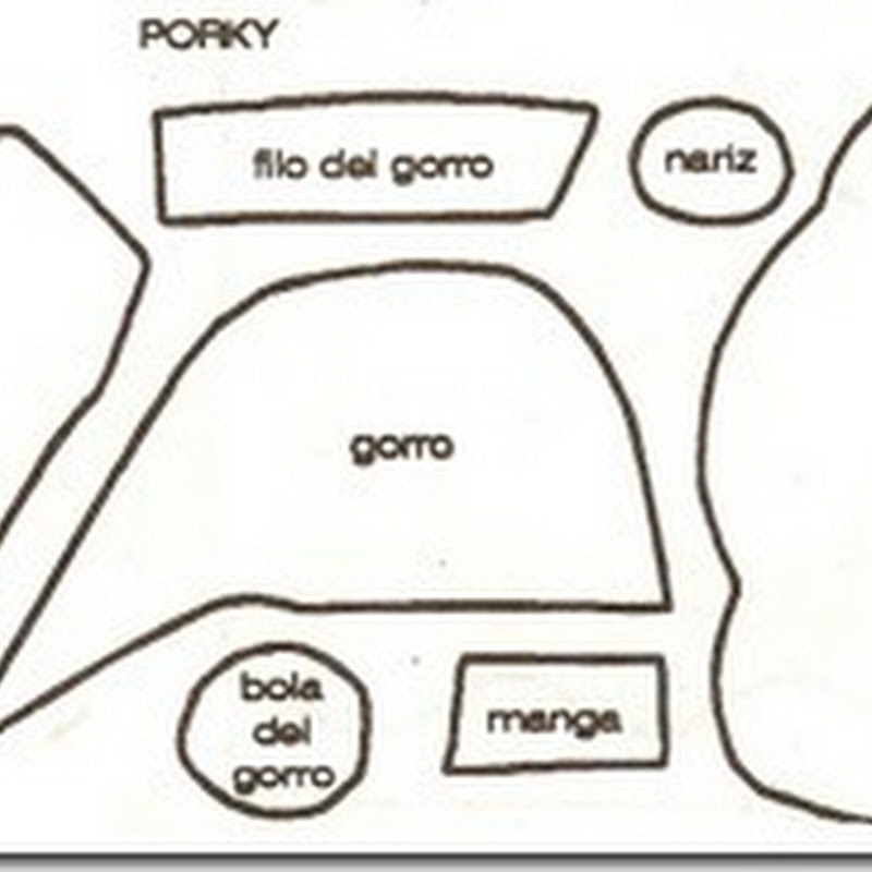 Moldes para Eva, Porky, silvestre, ta y correcaminos