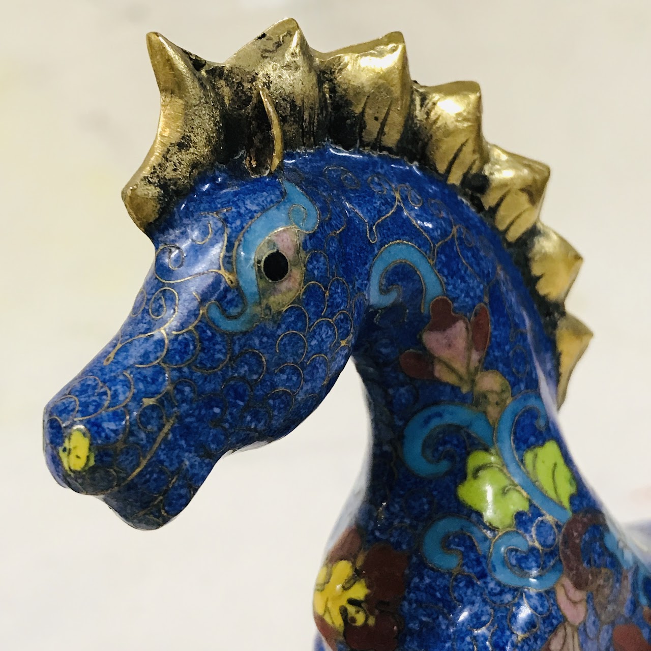 Cloisonne Small Horse Pair #4