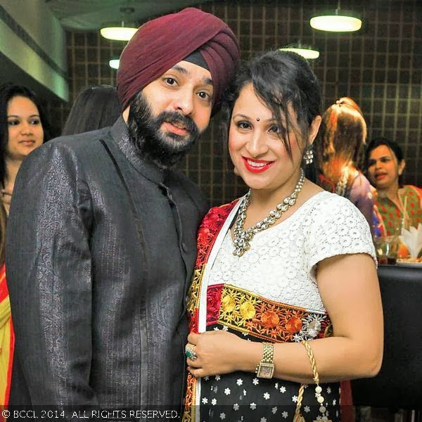 Princy and Jessy pose for a photo during a get-together party organised by Rachana Bagga, held at a popular watering hole in the city.