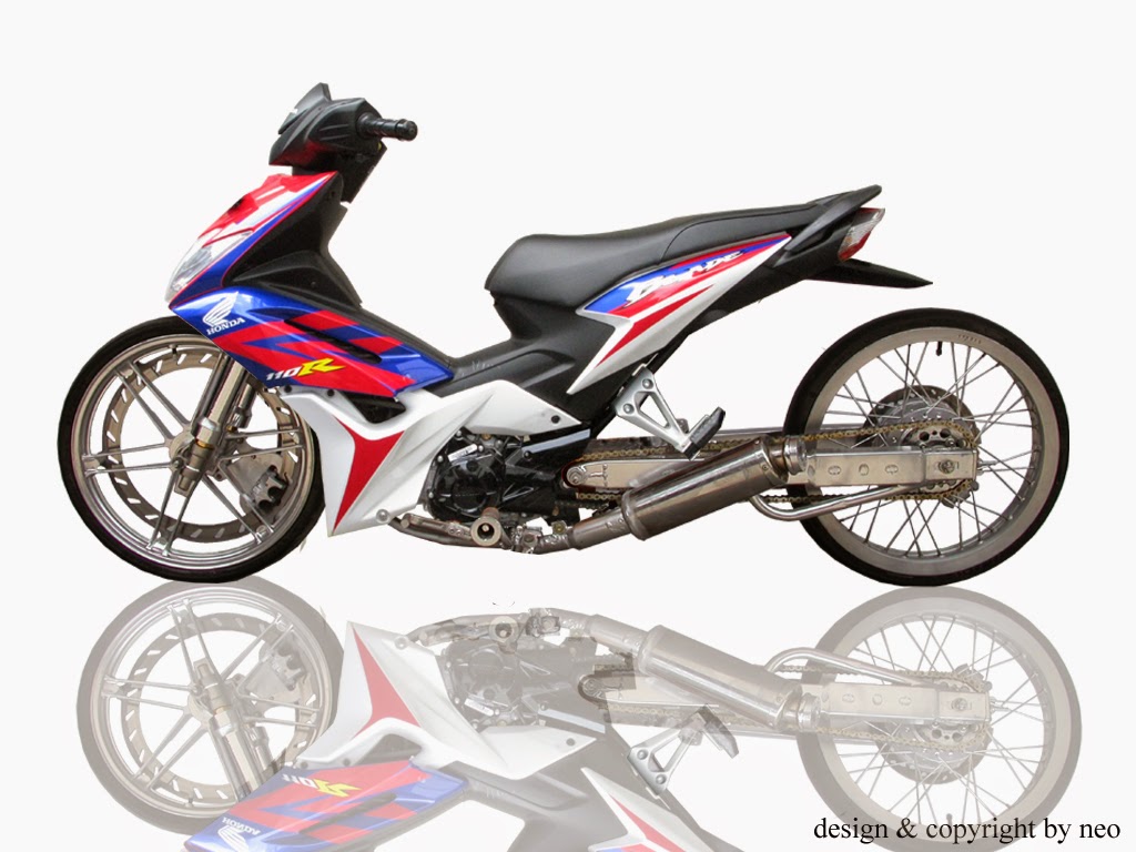 Modifikasi Motor Drag Honda Blade Thecitycyclist