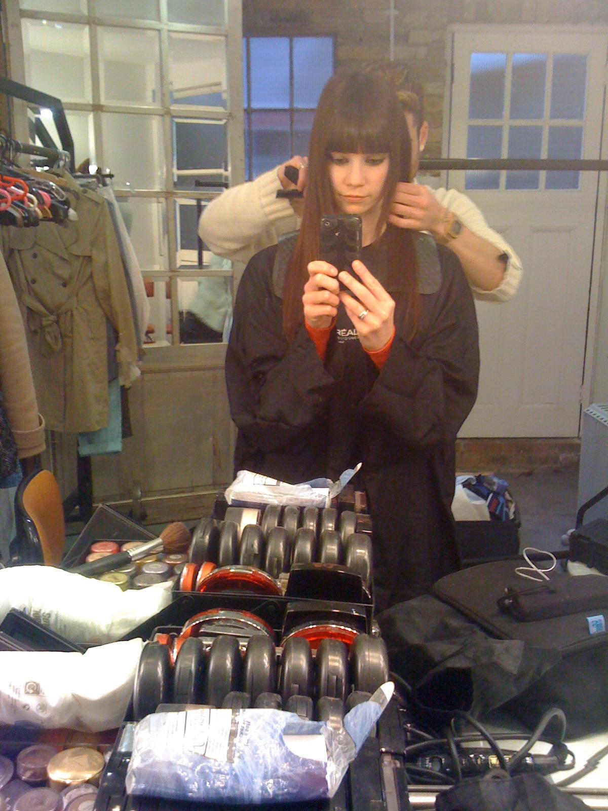 Getting a fringe after our