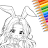 Cute Drawing : Anime Color Fan icon