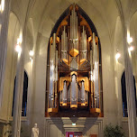 inside the Hallgrímskirkja in Reykjavik, Iceland 