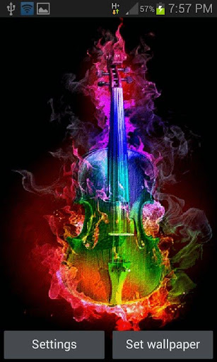 Multicolor Fire Guitar LWP