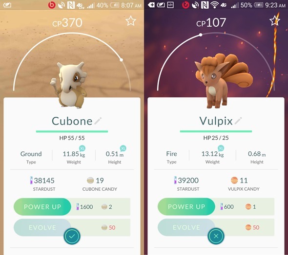 Cubone_Vulpix_Pokemon-GO Cubone_Vulpix_Pokemon-GO