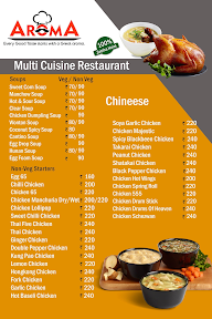 Aroma Multicusine Restaurant menu 6