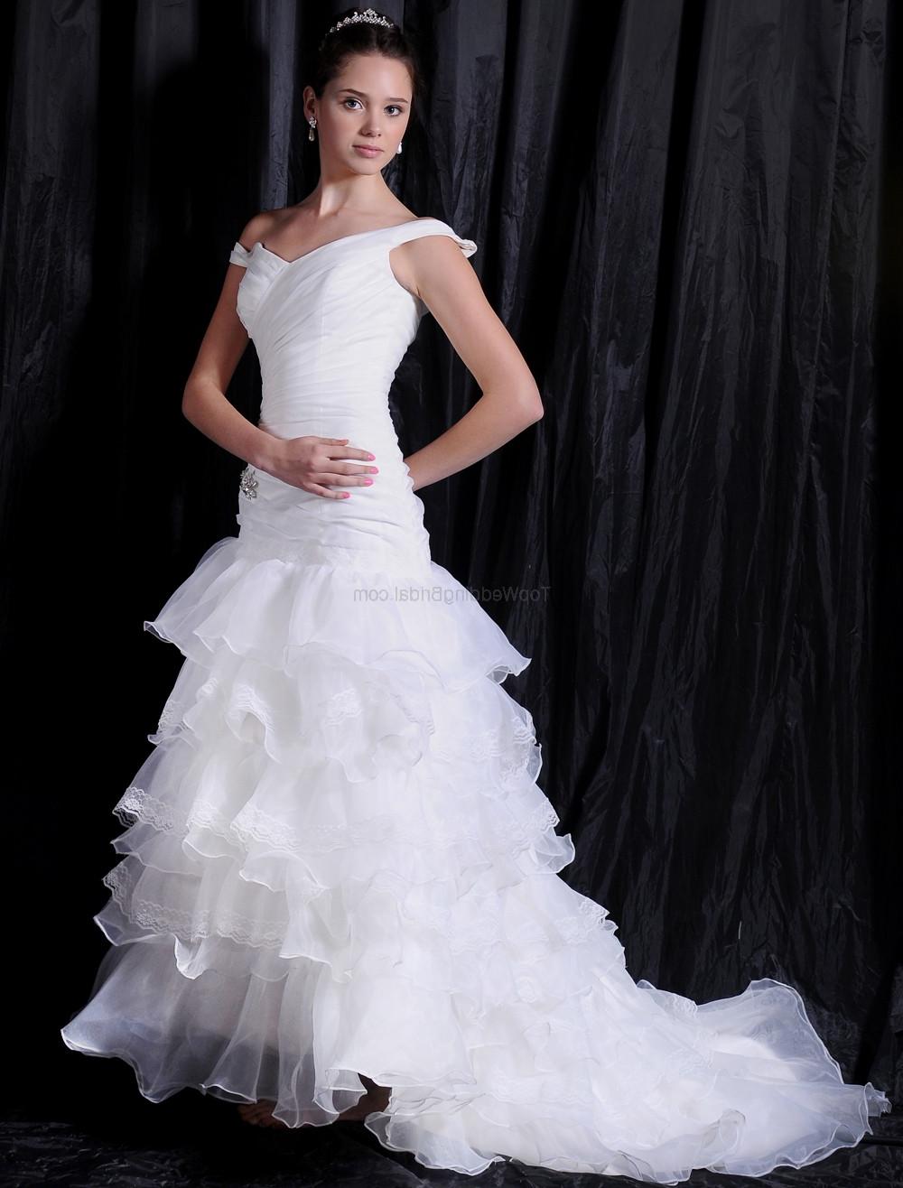 Satin Organza Bridal Dress