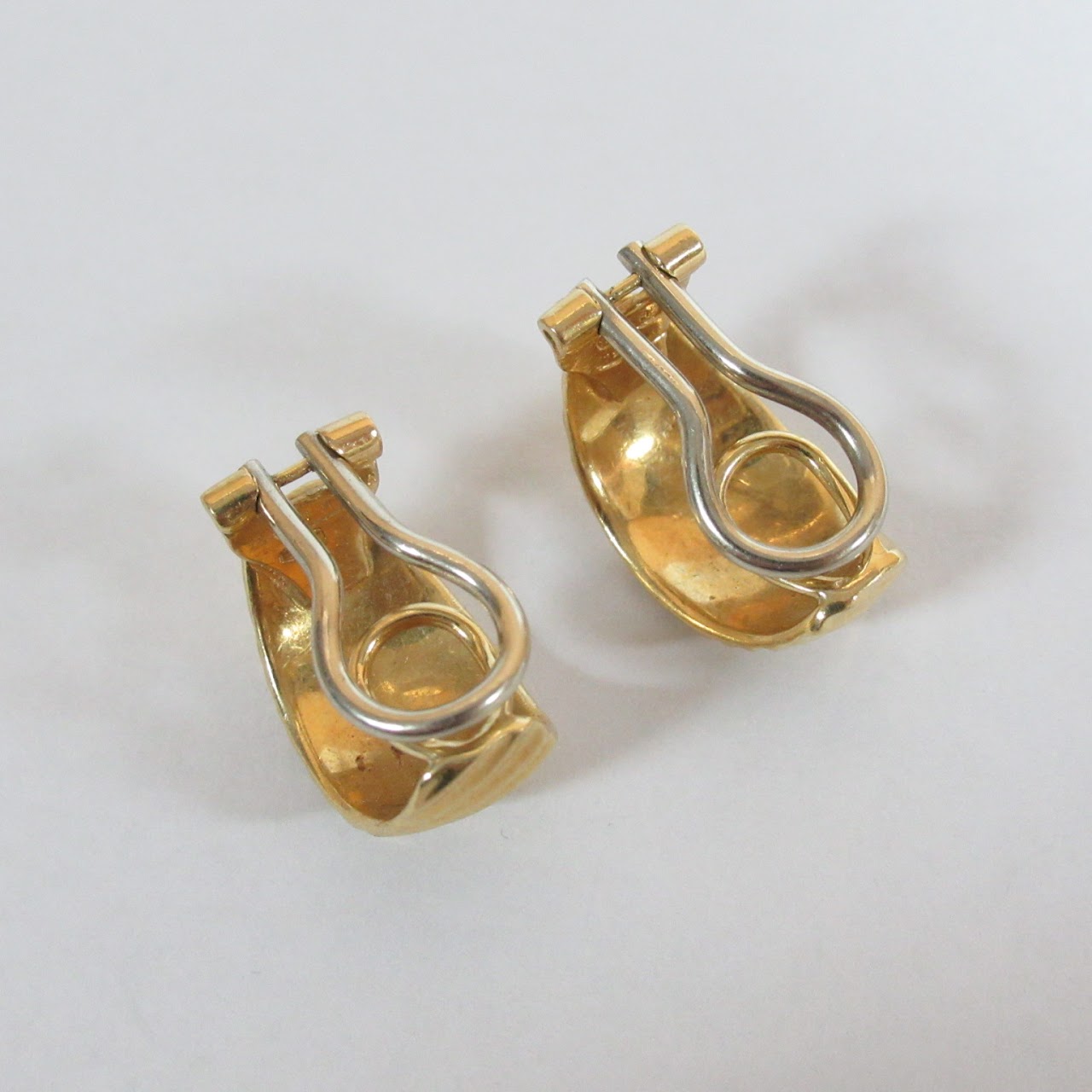 18K Gold Clip Earrings