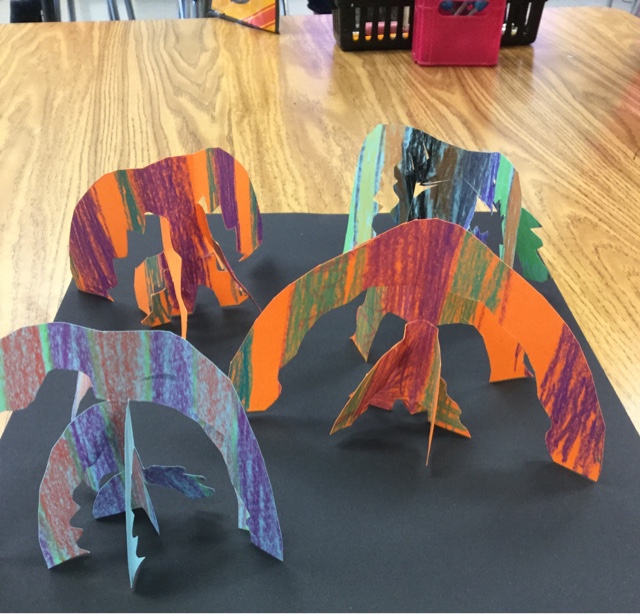 Mrs. Knight's Smartest Artists: Calder inspired paper sculpture, 1st grade