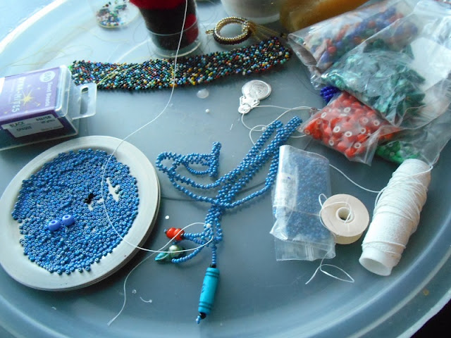 RAW Charm Necklace in Progress