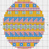 Cross stitch pattern Easter egg - Ristipistomalli pääsiäismuna