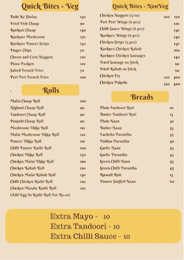 Uncle Fu menu 