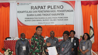 Akhirnya PSU Pilkada Kabupaten Yalimo berjalan Aman dan lancar