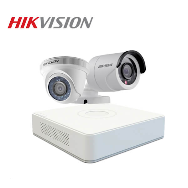 Trọn bộ 2 mắt camera Hikvision