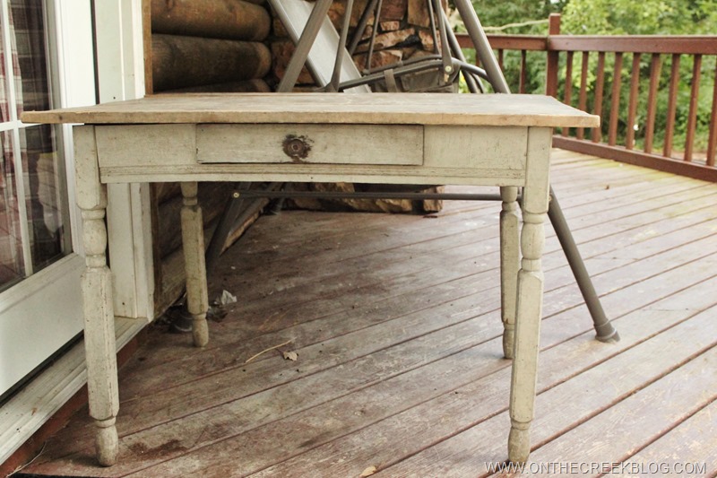 Table rescued from the yard sale free pile