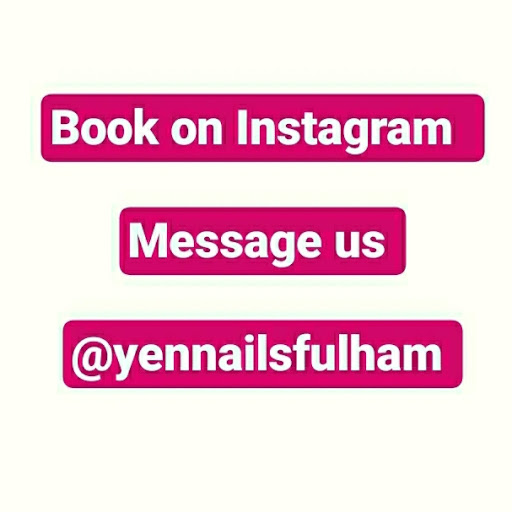 Yen Nails Fulham Call to book or text on insta logo