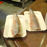 dutch RAW herring in Volendam, Netherlands 