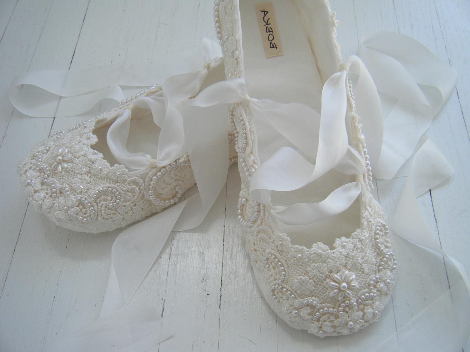 Ivory Beaded Lace Wedding