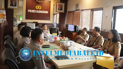 Kapolres Klungkung Terima Audiensi Dari Disnaker Kabupaten