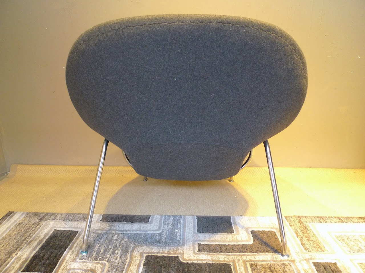 Saarinen Womb-Style Chair and Ottoman