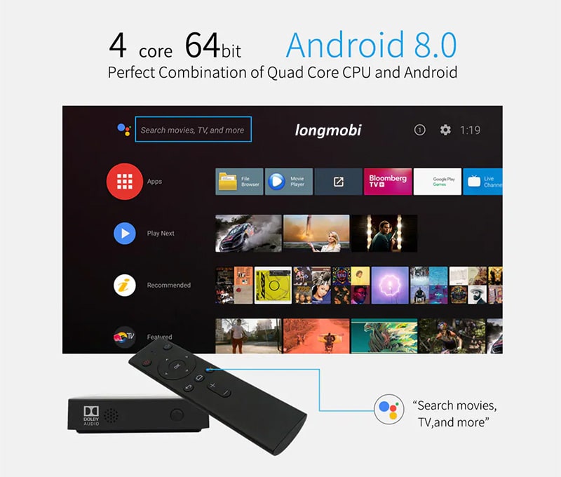 Android tv box mecool km8