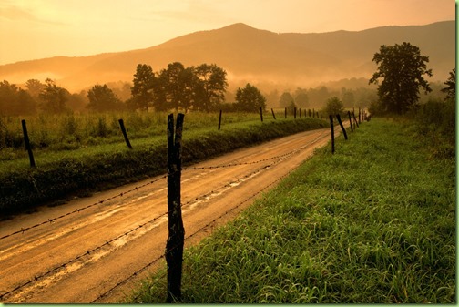 summertime country road