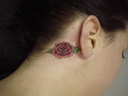 Pequena flor de rosa tatuagens de desenhos ideias para as meninas de Rosa tatuagens da bonito procura mulheres