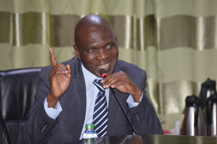 Lugari MP Nabii Nabwera speaking during a parliamentary commitee