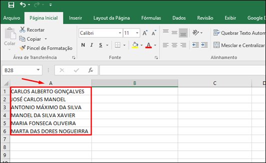 Excel - Como alterar o texto para maiúsculas, minúsculas ou primeira letra em maiúscula - Visual Dicas